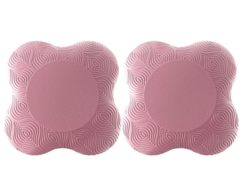 2pcs Thick Yoga Kneeling Mat Knee Cushion for Elbow Support Gym Workout Pad - Pink