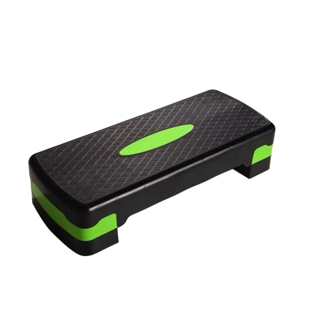 Adjustable Aerobic Step Platform Plastic Fitness Stepper for Workout Training - Green Adjustable Aerobic Step Platform Plastic Fitness Stepper for Workout Training - Green