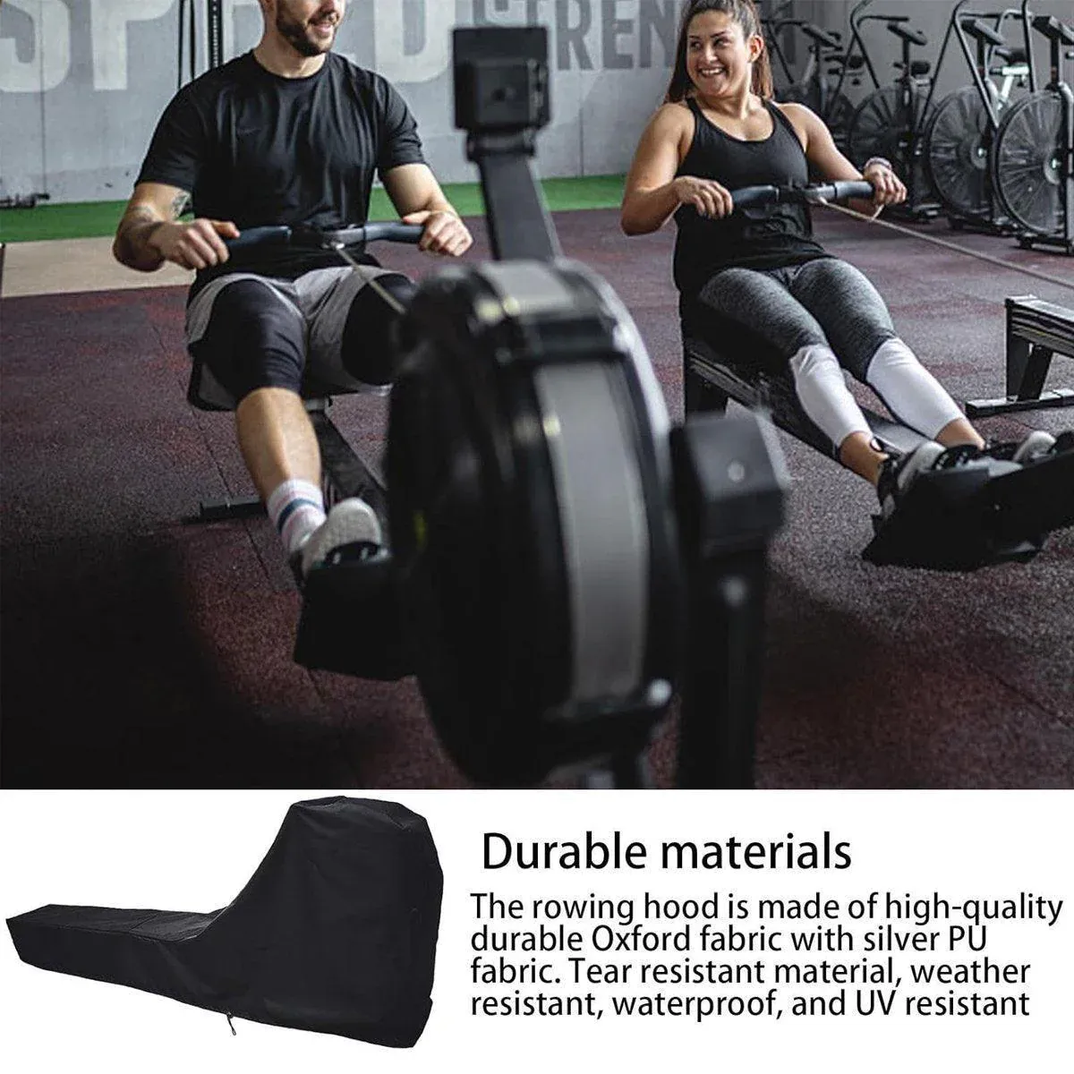 Waterproof Rowing Machine Cover Dustproof Protective Cover for Rowing Machines