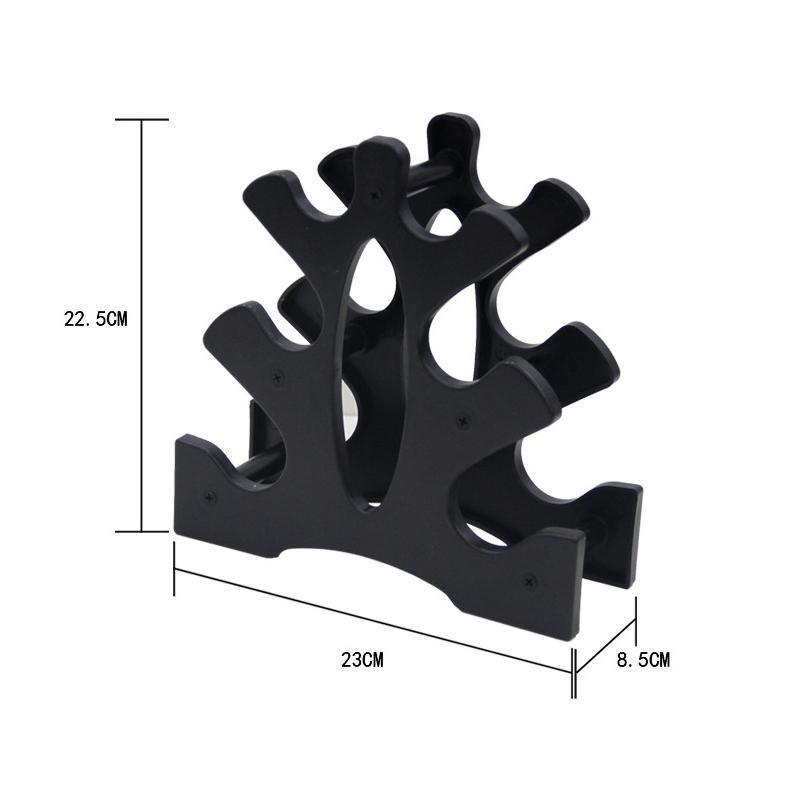 Dumbbell Storage Holder Gym Hand Weight Stand 3-Tier Tree Rack Weights Organizer