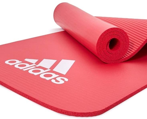 Adidas Fitness Mat 7mm Exercise Training Floor Gym Yoga Judo Pilates  - Red