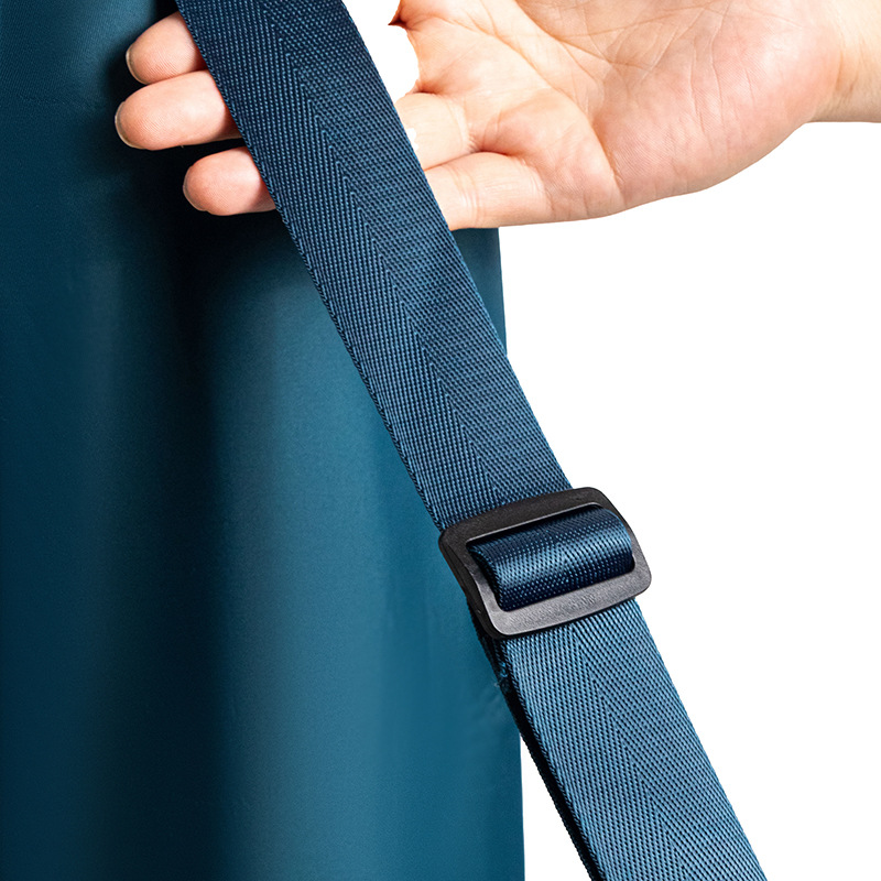Dark Blue Durable Yoga Mat Carry Bag - Multi-Functional Fitness Backpack with Wet Pocket(Mugs are filming props