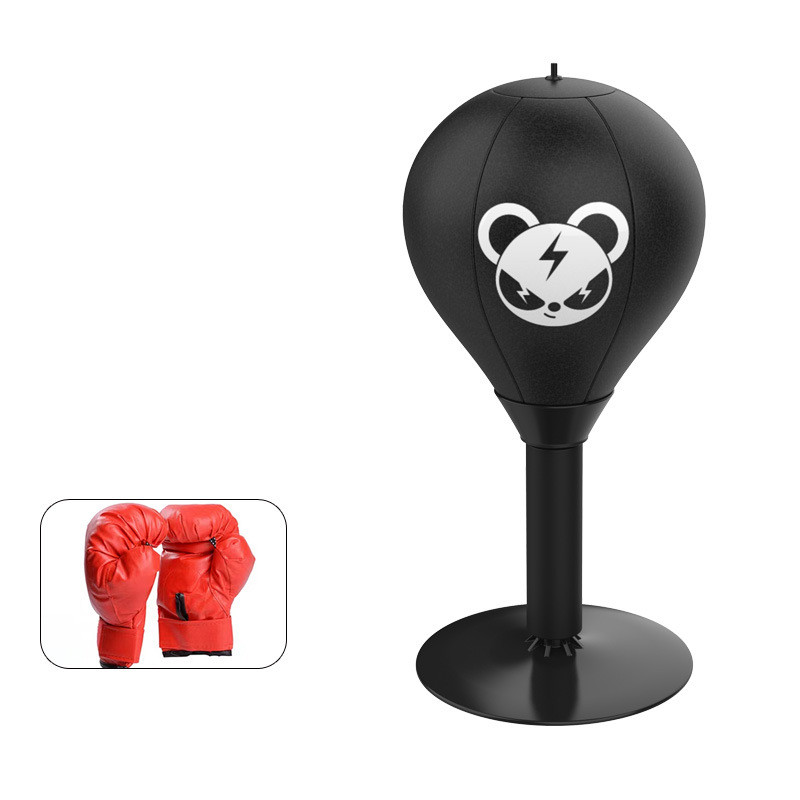 Adjustable Desktop Punching Speed Ball - Durable PU Leather