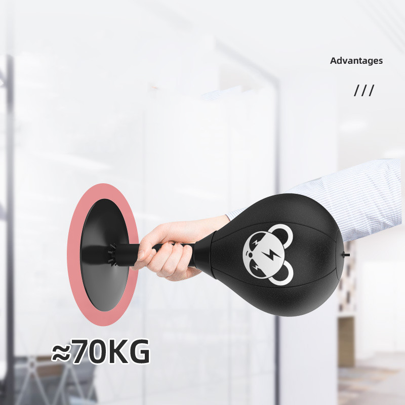 Adjustable Desktop Punching Speed Ball - Durable PU Leather