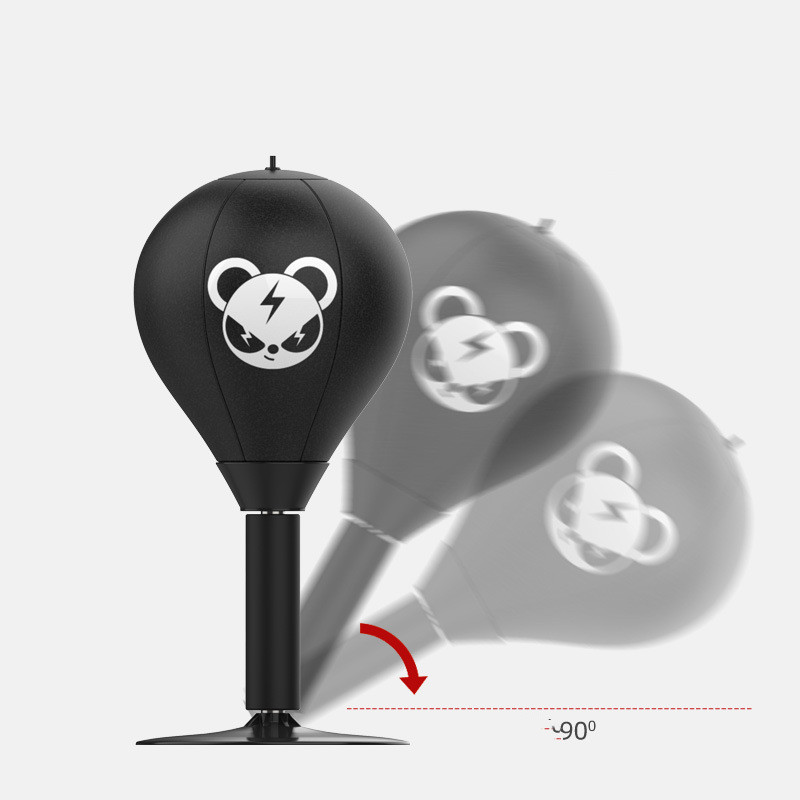 Adjustable Desktop Punching Speed Ball - Durable PU Leather