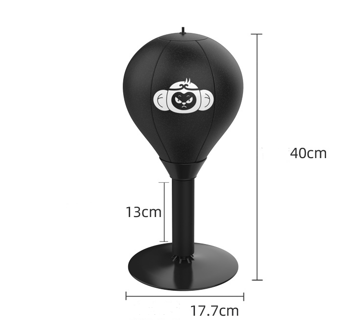 Adjustable Desktop Punching Speed Ball - Durable PU Leather