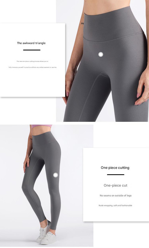 Size M Black High-Waisted Seamless Yoga Pants for Women - Tummy Control