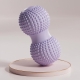 Purple 2pcs Fascia Ball Foot Arch Massager Peanut Ball for Muscle Relaxation Purple 2pcs Fascia Ball Foot Arch Massager Peanut Ball for Muscle Relaxation