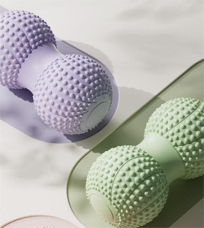 Purple 2pcs Fascia Ball Foot Arch Massager Peanut Ball for Muscle Relaxation
