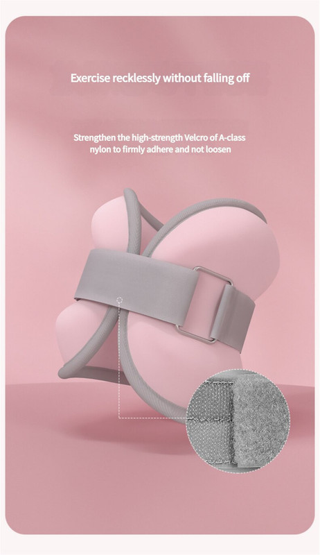 Pink Adjustable Weighted Leg & Wrist Sandbag Set – 1kg Each for Fitness