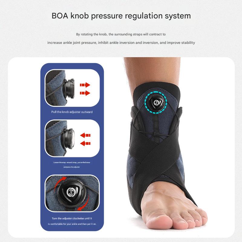 1 Pair Black Pink Adjustable Ankle Brace – Compression Support for Running