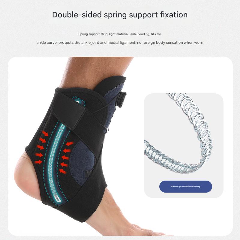 1 Pair Black Pink Adjustable Ankle Brace – Compression Support for Running
