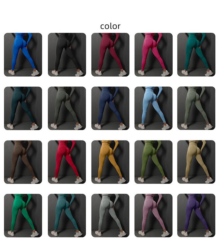 Size L Claret Red Seamless High-Waisted Yoga Pants for Women - Lift Workout Leggings for Running