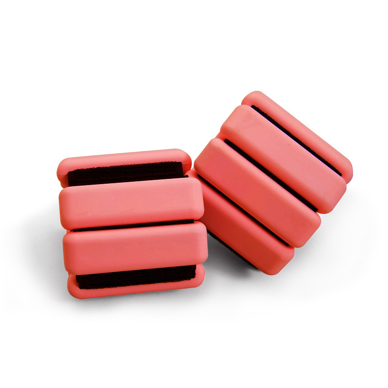 Red Adjustable Silicone Wrist & Ankle Weights - 2lb Pair (900g)