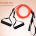 Red Handle Model [Training Strength] [30lbs] Swim Resistance Band Trainer - Dry-Land Arm Strength & Stroke Exercise Cords