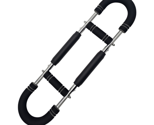 Gray black Adjustable U-Shaped Arm Exerciser - For Home Fitness Strength Training (30kg)