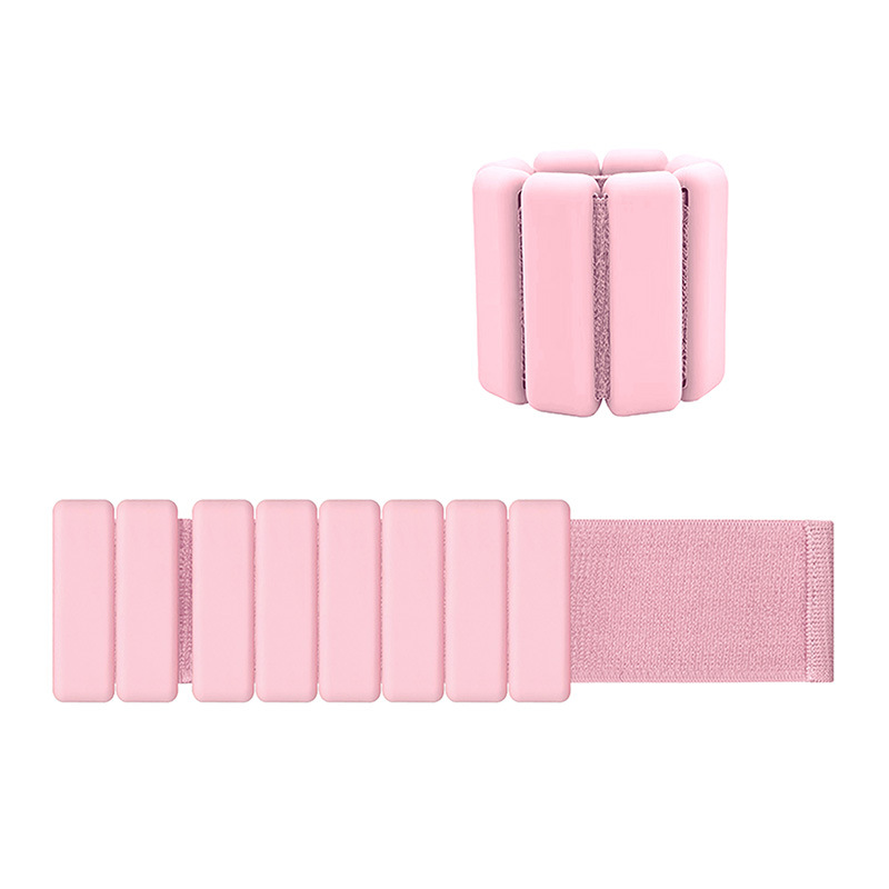 Pink Premium Adjustable Silicone Wrist & Ankle Weights (1lb Each