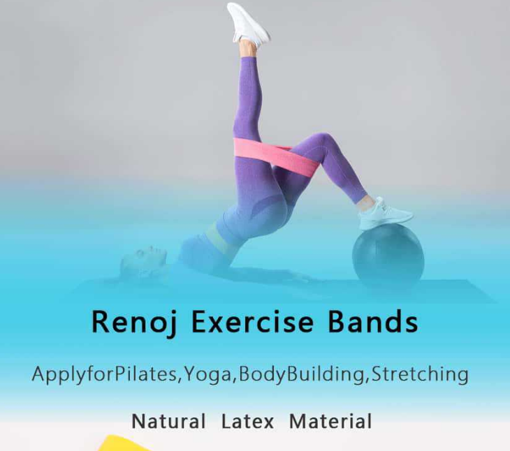 Multicolor 10 Pieces of 2 Sets Premium Resistance Loop Bands - Fitness Exercise Bands for Legs
