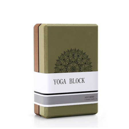 Olive Green/Brown High-Density EVA Foam Yoga Block for Support & Stability - Lightweight Non-Slip Brick for Yoga Olive Green/Brown High-Density EVA Foam Yoga Block for Support & Stability - Lightweight Non-Slip Brick for Yoga