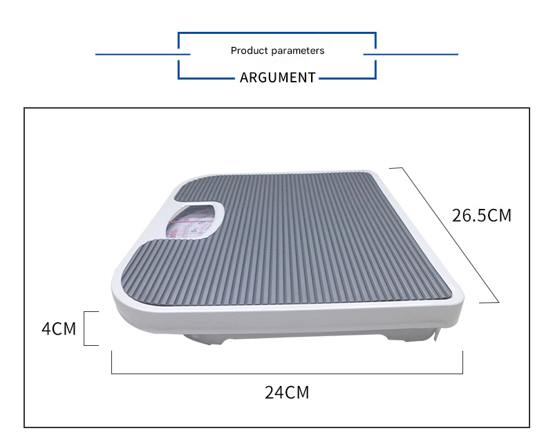 Blue Classic Mechanical Bathroom Scale - Battery-Free Analog Body Weight Scale with Non-Slip Platform