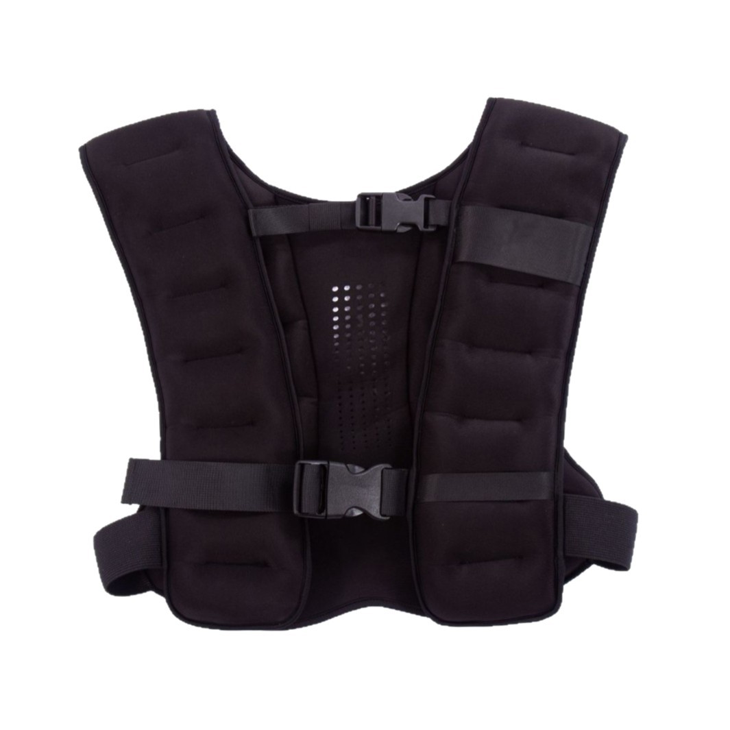 Black Premium Adjustable Weighted Vest for Strength Training