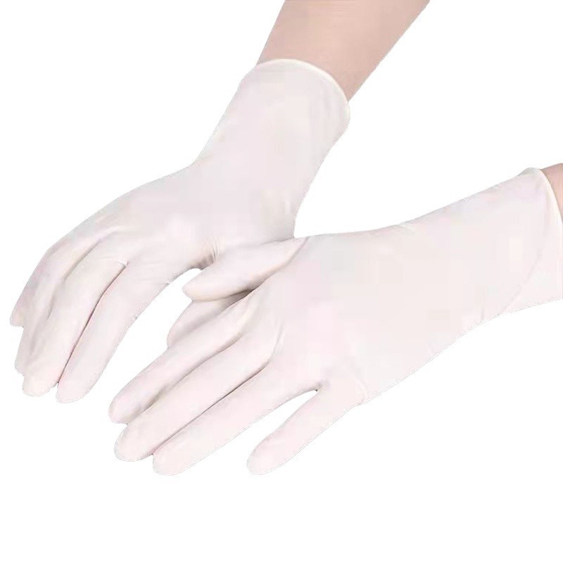 100 Pairs White Premium Disposable Nitrile Gloves - Powder-Free & Extra Durable for Multi-Purpose Use(L)