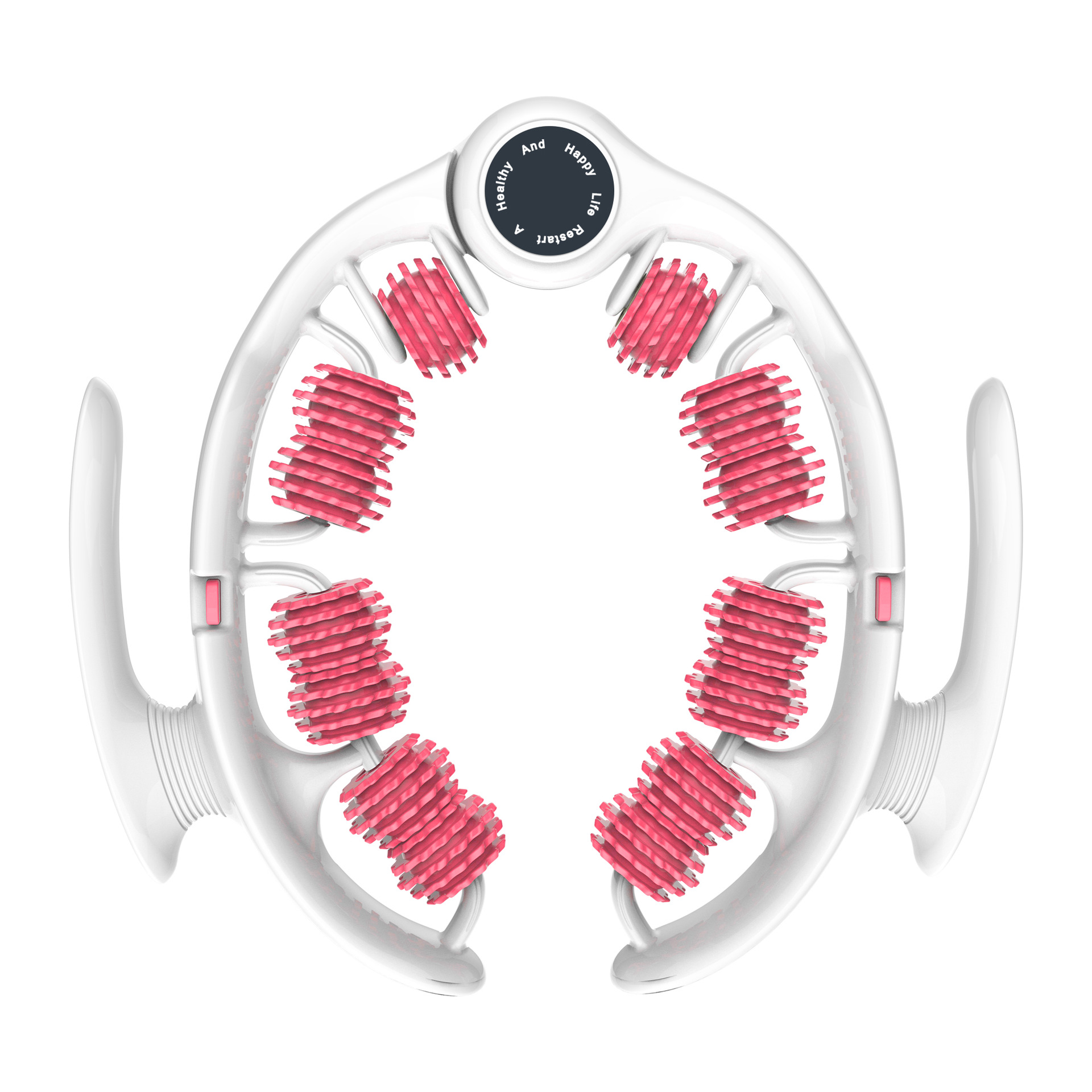 Pink U-Shape 360 Degree Massage Roller - Multi-Functional Leg