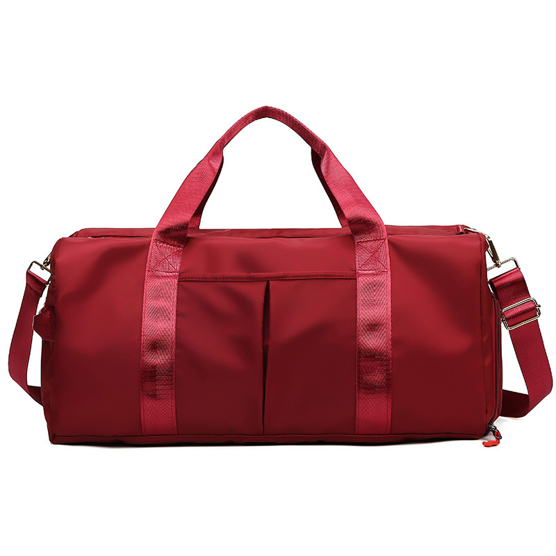 Red Large Capacity Travel Duffel Bag – Wet & Dry Separation