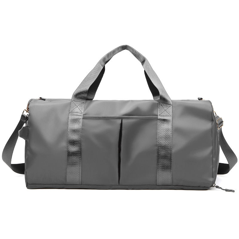 Grey Large Capacity Travel Duffel Bag – Wet & Dry Separation