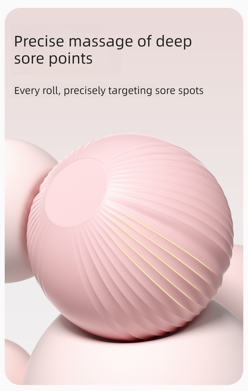 Purple Portable 6-Wheel Massage Roller – Quiet