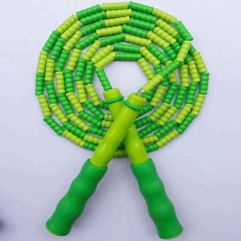 10 Pcs Green Soft Beaded Jump Ropes