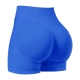 L Electric Blue High-Elastic Hip Yoga Shorts - Seamless Mid-Intensity Pilates Workout Shorts L Electric Blue High-Elastic Hip Yoga Shorts - Seamless Mid-Intensity Pilates Workout Shorts
