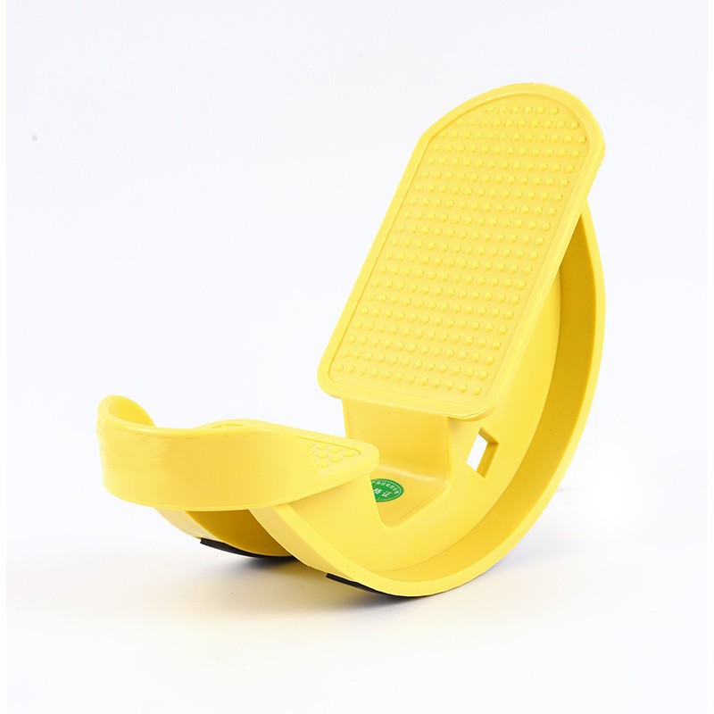 1-Pair Yellow Reinforced Calf Stretcher Slant Board - Professional Non-Slip Achilles Tendon & Hamstring Stretcher for Physical Therapy