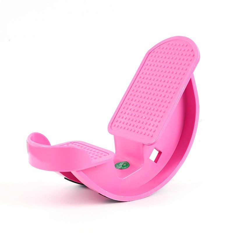 1-Pair Pink Reinforced Calf Stretcher Slant Board - Professional Non-Slip Achilles Tendon & Hamstring Stretcher for Physical Therapy