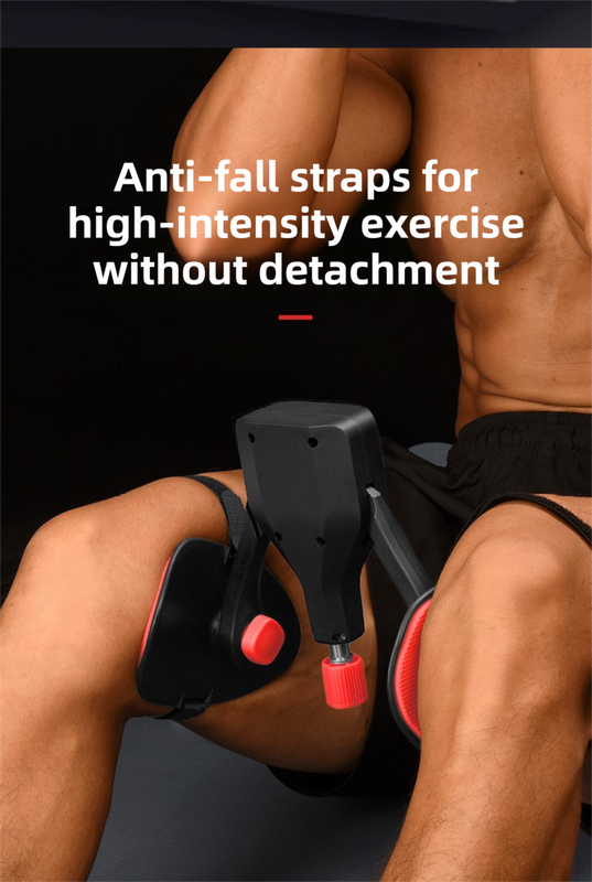 Black 50KG High-Resistance Kegel Trainer With Smart Counter & Leg Straps - Muscle & Thigh Slimming Equipment with Jump Rope & 2 Handles Attachment