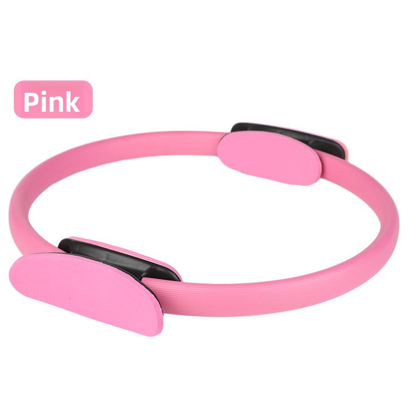 Pink Pilates Ring Exercise Tool – High-Elasticity Yoga Ring for Core Strength