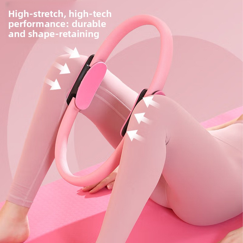 Purple Pilates Ring Exercise Tool – High-Elasticity Yoga Ring for Core Strength