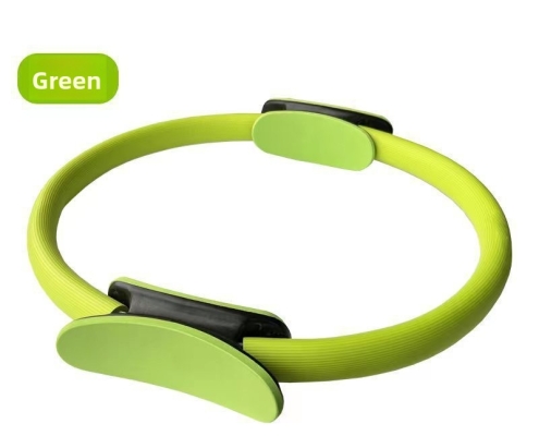 Green Pilates Ring Exercise Tool – High-Elasticity Yoga Ring for Core Strength