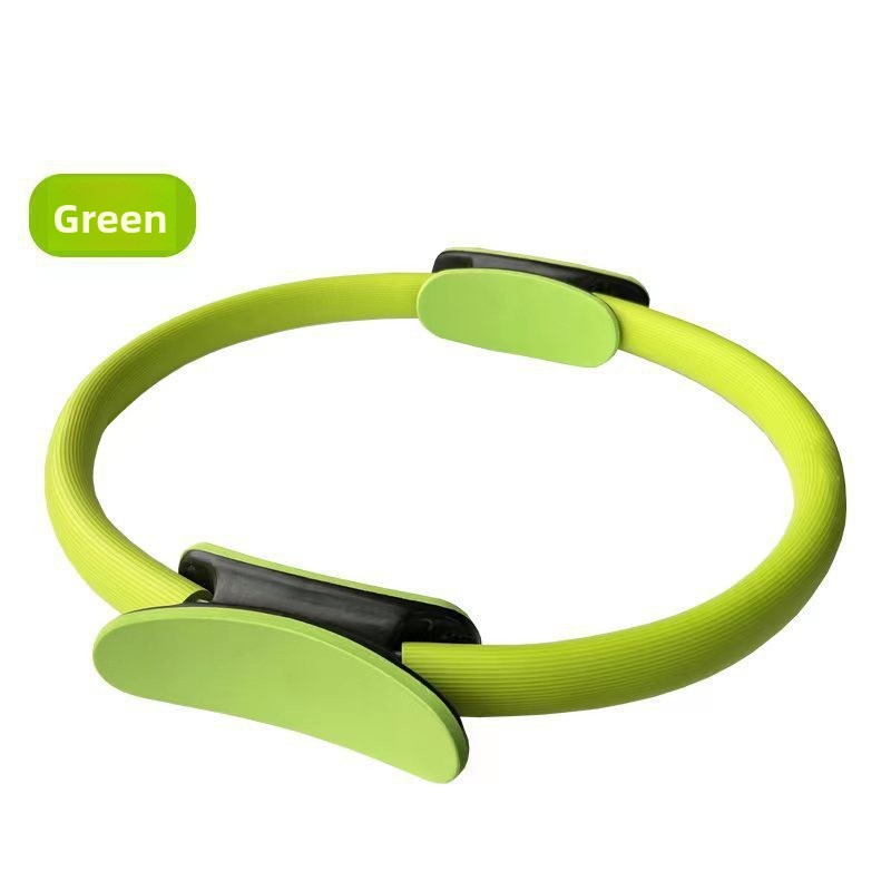 Green Pilates Ring Exercise Tool – High-Elasticity Yoga Ring for Core Strength