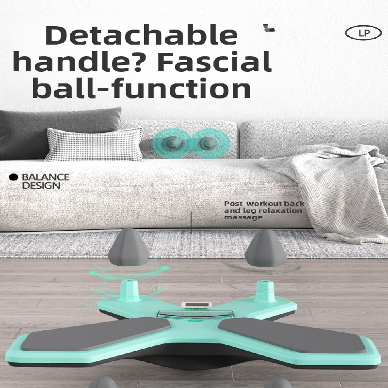 Pink Multi-functional Balance Board with Timer for Core Training and Fitness Entertainment