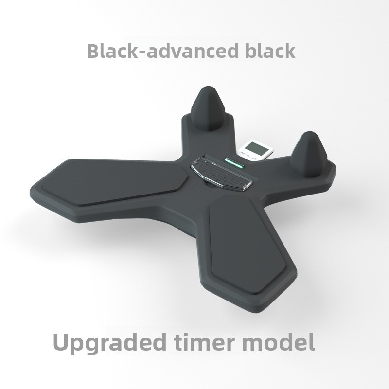 Black Multi-functional Balance Board with Timer for Core Training and Fitness Entertainment