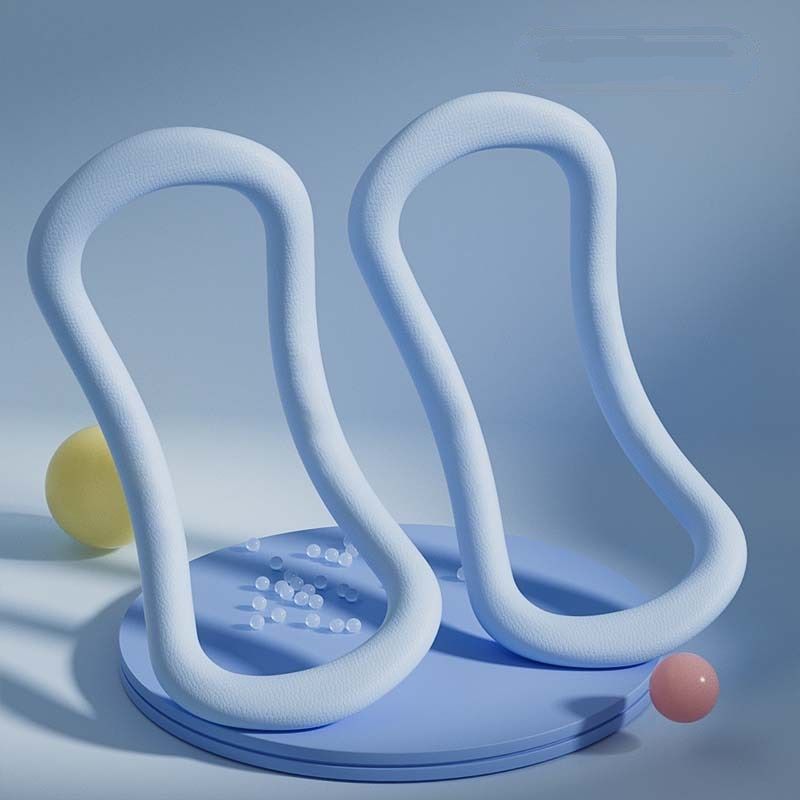 2-piece Soft Version Yoga Ring for Back Opening & Leg Support - TPE Resistance Loop