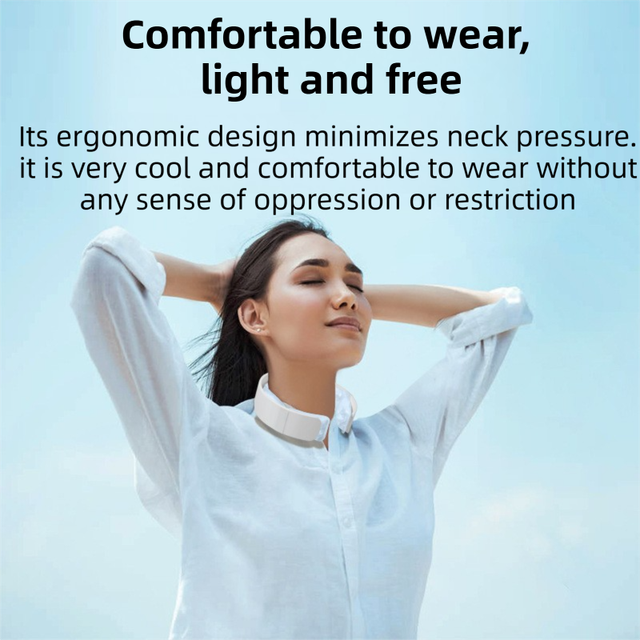 White Reusable Neck Cooling Ring – 360° Omnidirectional Wearable Ice Collar for Summer Heat Relief