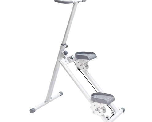 Foldable Stair Stepper for Home Gym Exercise Height Adjustable Vertical Climber Machine 150kg Loading Capacity with Digital Display for Full-Body Workout